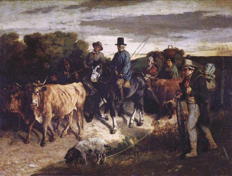 Gustave Courbet The Peasants of Flagey Returning from the Fair china oil painting image